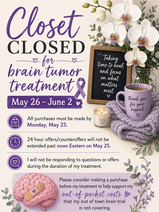 J. Crew Other - Closed closed 5/26-6/2/2026 fir brain tumor treatment 🧠🎗️